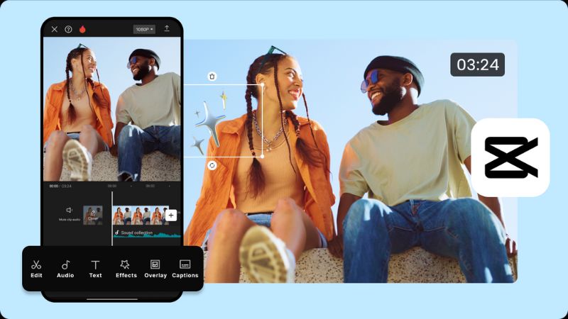 Thêm nhạc và âm thanh dễ dàng trong Capcut Pro Apk