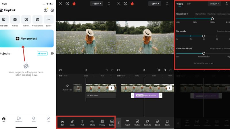 Bộ lọc đa dạng cho các video chất lượng cao trong Capcut Pro Apk