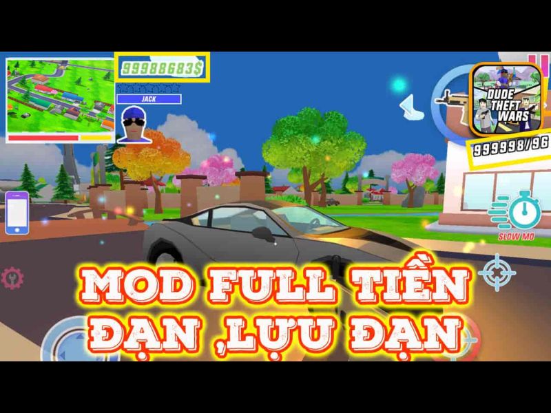 Hack Dude Theft Wars Modlmh.com Có Gì?