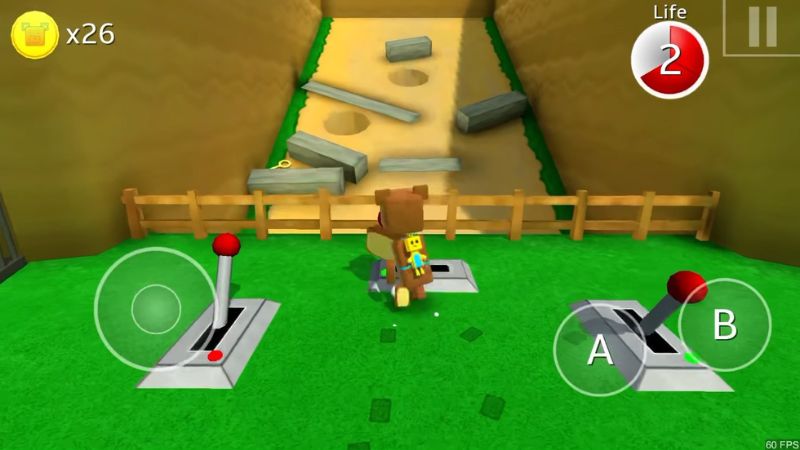 Đồ họa hoạt hình và âm thanh thư giãn trong Super Bear Adventure Mod APK